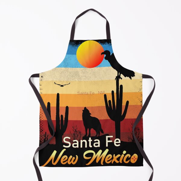 Item preview, Santa Fe New Mexican NM Sunset Coyote  Vulture Cactus Desert NewMexican designed and sold by Cuatrocaminos.