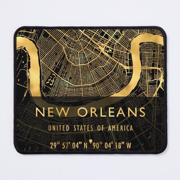 Item preview, NEW ORLEANS MAP USA designed and sold by hatimelhag.