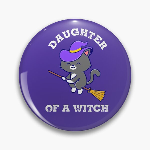 Artikelvorschau, Tochter einer Hexe Lustige Katze Halloween Spaß Kitty Besenstiel entworfen und verkauft von gkao.