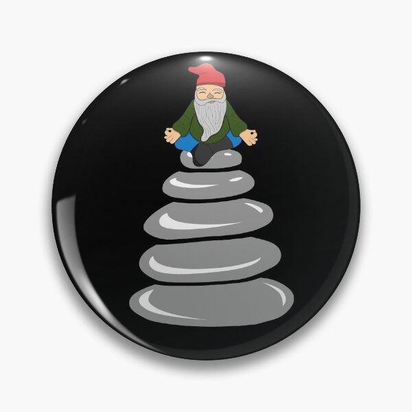 Item preview, Zen Gnome Mediatng Yoga Practice Rock Stacking Cairn Cute designed and sold by mkopka.