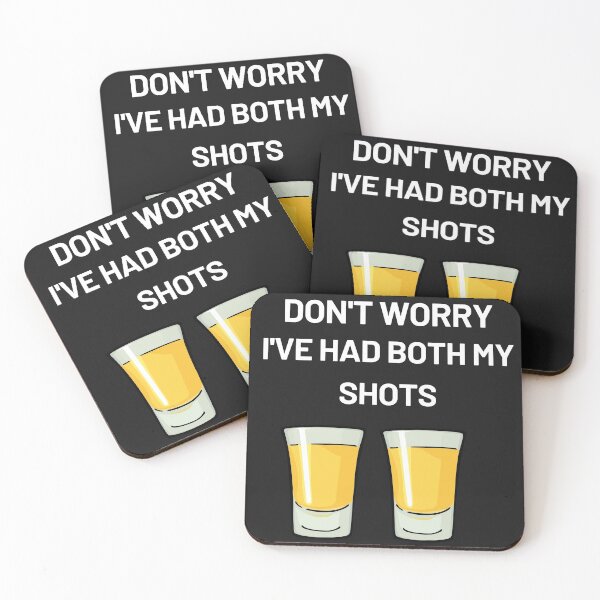 Item preview, FUNNY, SARCASTIC VACCINE DESIGN PNG ON BLACK WITH SHOT GLASSES designed and sold by DoloresAlaire.