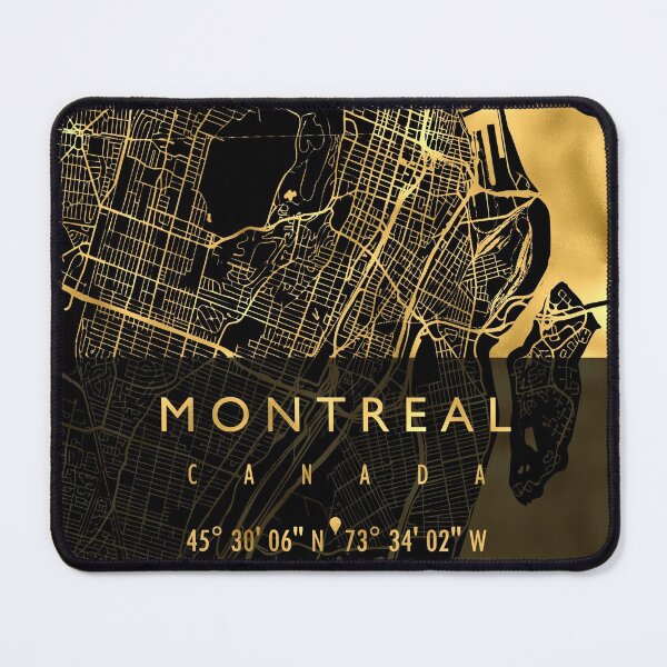 Aperçu de l'œuvre CARTE DE MONTRÉAL CANADA créée et vendue par hatimelhag.