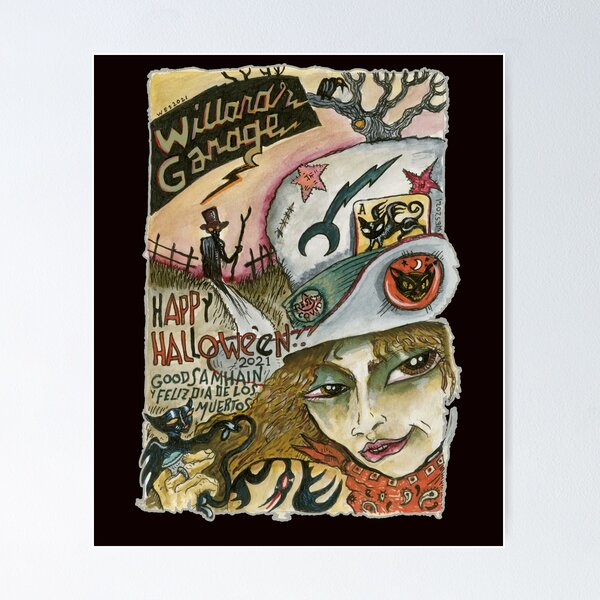 Item preview, Happy Halloween Willard's Garage designed and sold by WEBuyApparel.