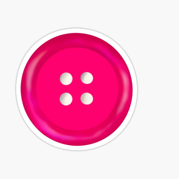 Pink button Sticker