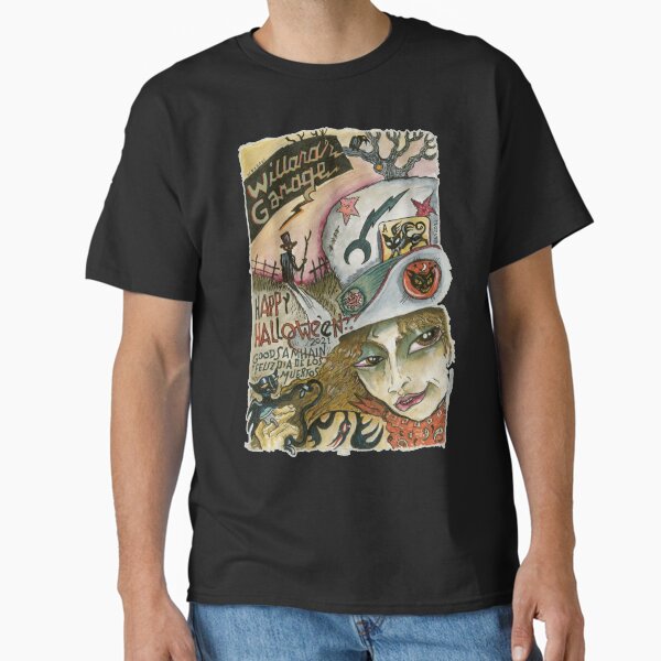 Item preview, Happy Halloween Willard's Garage designed and sold by WEBuyApparel.