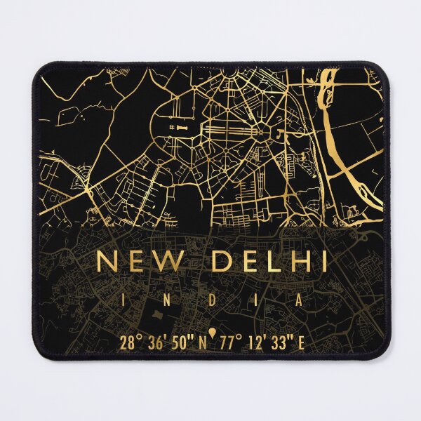 Item preview, NEW DELHI MAP INDIA designed and sold by hatimelhag.