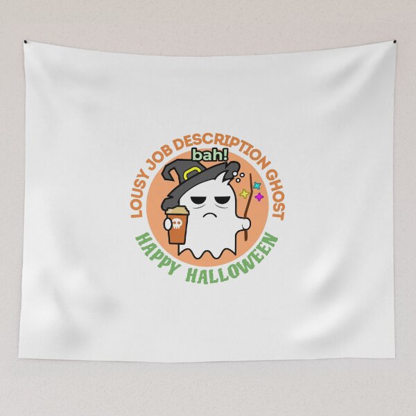 Item preview, Halloween | Cute But Creepy Ghost | Lousy Job Description designed and sold by BoldTigerDesign.