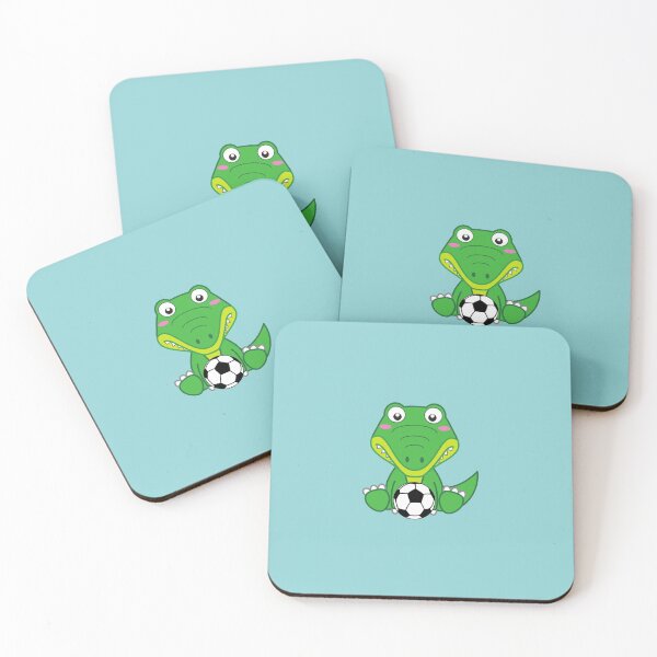 Item preview, Cute baby alligator sitting with soccer ball designed and sold by ijdesigns.
