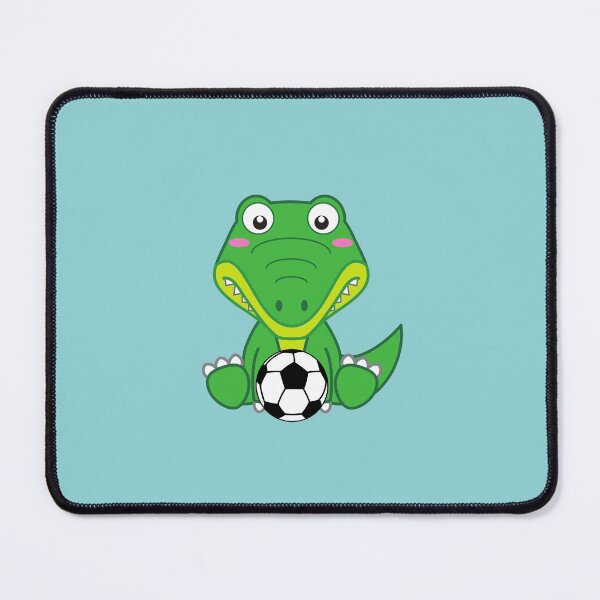 Item preview, Cute baby alligator sitting with soccer ball designed and sold by ijdesigns.