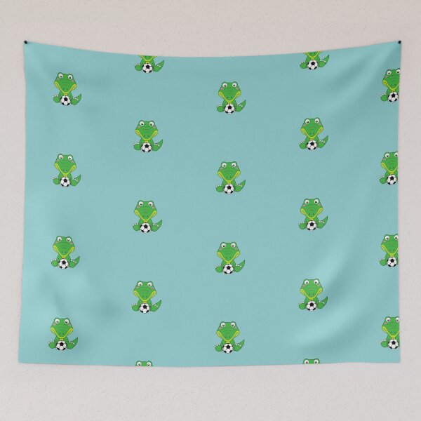 Item preview, Cute baby alligator sitting with soccer ball designed and sold by ijdesigns.