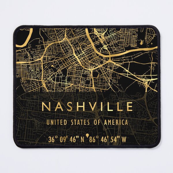 Item preview, NASHVILLE MAP USA designed and sold by hatimelhag.
