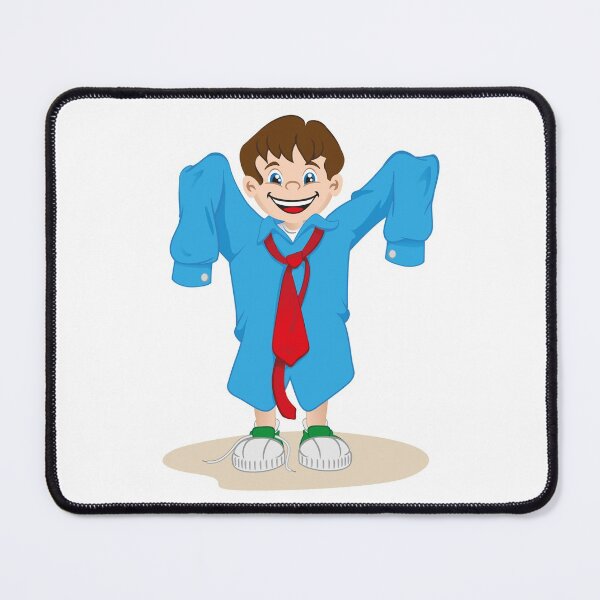 Item preview, Illustration representing a Boy using the father's shirt. Ideal for educational and institutional materials designed and sold by LucianoCosmo.