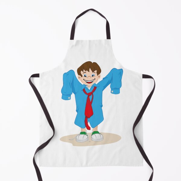 Item preview, Illustration representing a Boy using the father's shirt. Ideal for educational and institutional materials designed and sold by LucianoCosmo.