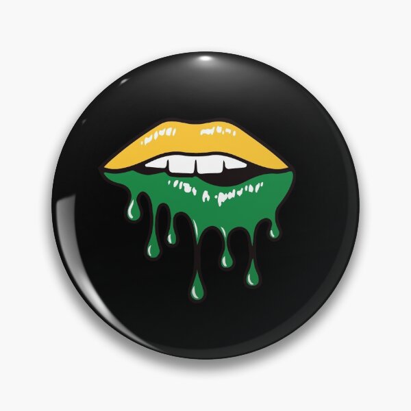 Item preview, Green Bay Packers Football Lips Womans Cheesehead designed and sold by mkopka.