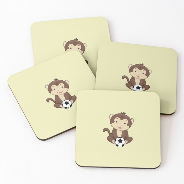 Item preview, Cute Baby Monkey Sitting With Soccer Ball designed and sold by ijdesigns.