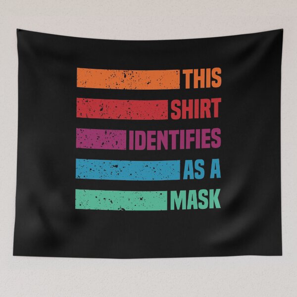 Item preview, Anti-Mask Identifies as a Mask Funny Unique Vintage and Colored design designed and sold by Usoubmaster.