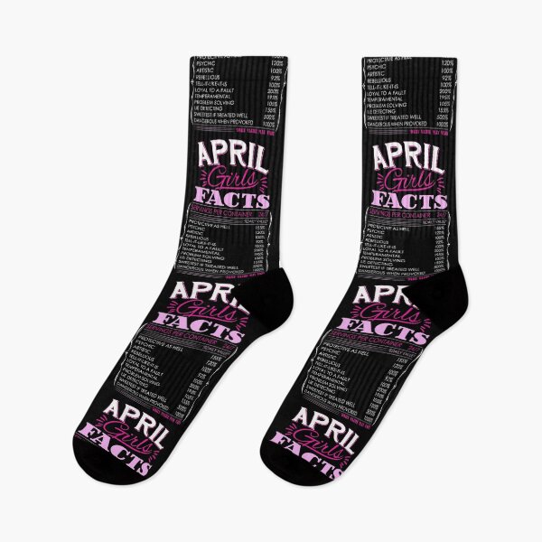 Item preview, April Girl Facts Born in April Birthday Funny Nutritional Facts Artistic Girl Sayings designed and sold by Merchking1.