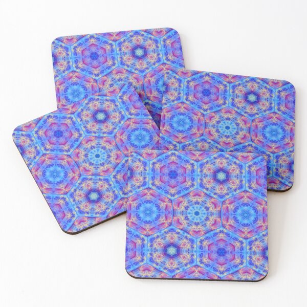 Item preview, Blue Pink Yellow Hexagons designed and sold by Shapes-Mania.