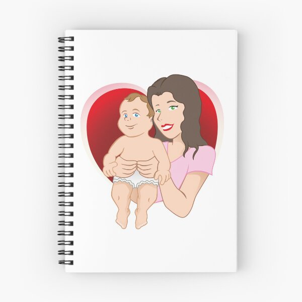 Item preview, Illustration representing a mother carrying her baby. Ideal for educational and institutional materials designed and sold by LucianoCosmo.