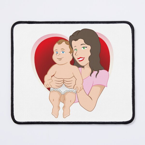 Item preview, Illustration representing a mother carrying her baby. Ideal for educational and institutional materials designed and sold by LucianoCosmo.