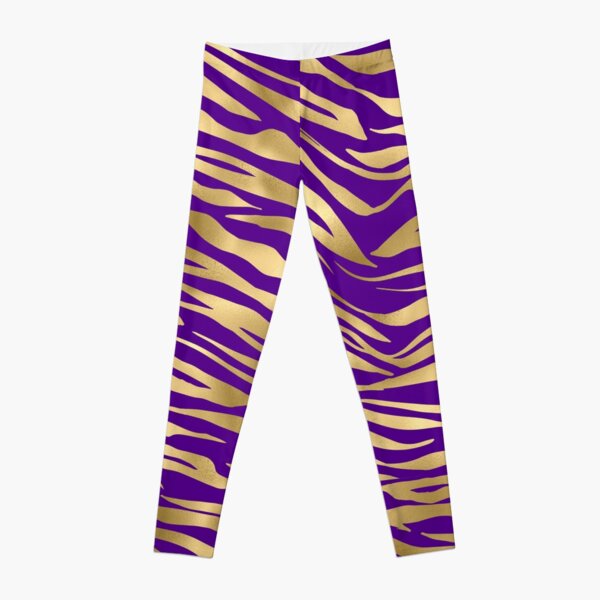 Purple Zebra Leggings for Sale