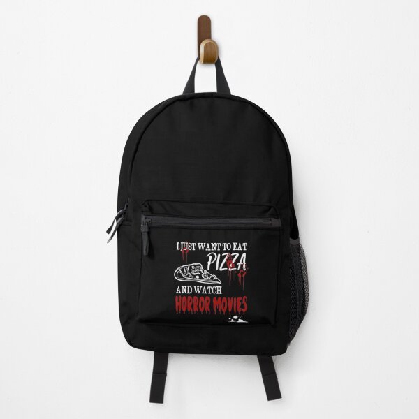Item preview, I Just Want To Eat Pizza and Watch Horror Movies designed and sold by BlackTulips.