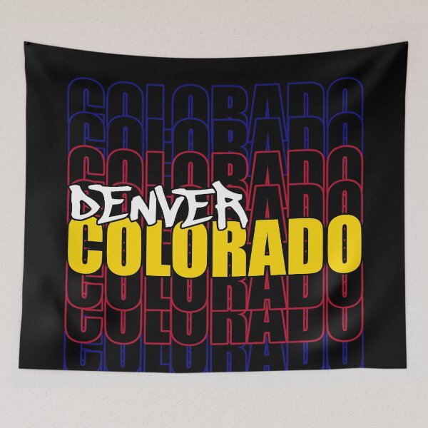 Item preview, Denver Colorado State Flag Typography designed and sold by that5280lady.