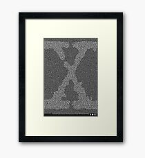 The X-Files Pilot Script - White Framed Print