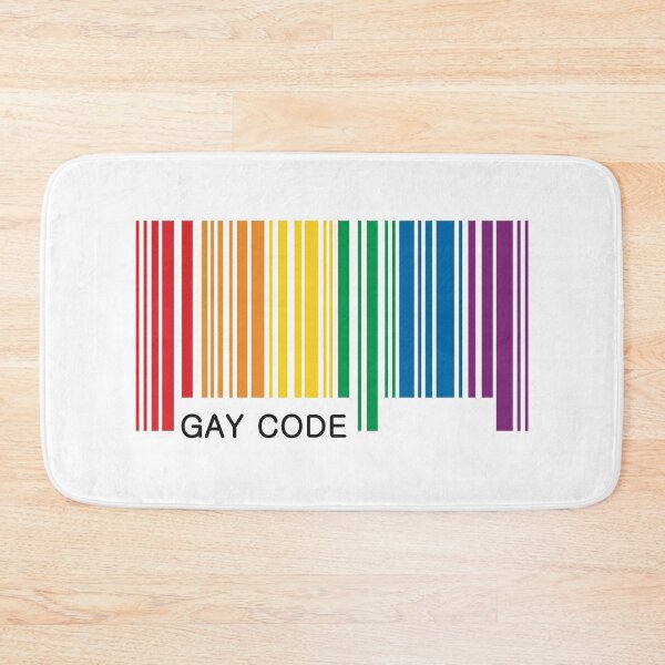 Item preview, Pride Gay Code Barcode Graphic designed and sold by iscaStudioArt.