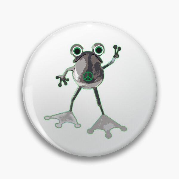 Item preview, Peace Frog with Peace Sign designed and sold by janraydesigns.