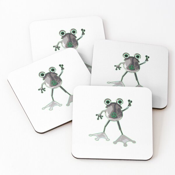 Item preview, Peace Frog with Peace Sign designed and sold by janraydesigns.
