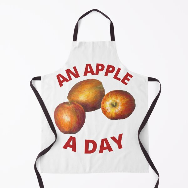 Item preview, An apple a day painting. Healthy food. Three red apples designed and sold by Goldstarwork.