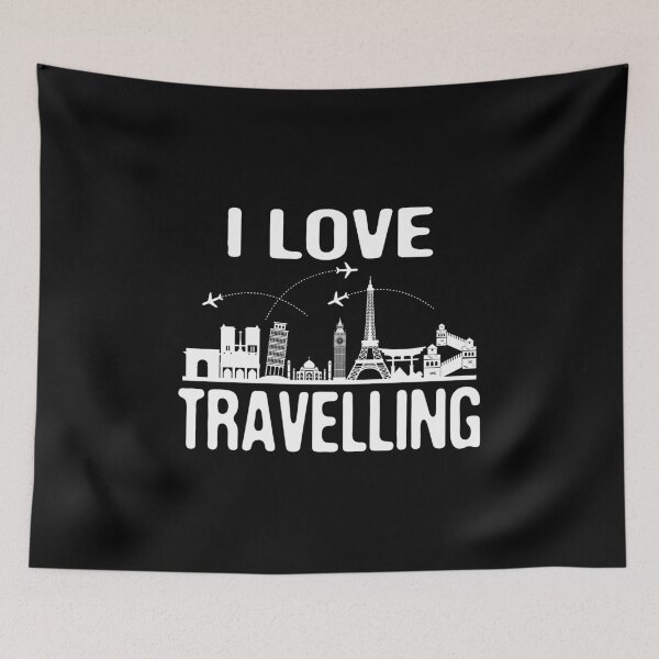 Item preview, I Love Travelling Exploring Relaxing Travel Vacation Adventure Begins designed and sold by Merchking1.