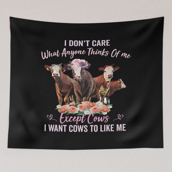 Item preview, I Don't Care What Anyone Thinks Of Me Except Cows designed and sold by abdellaoui.