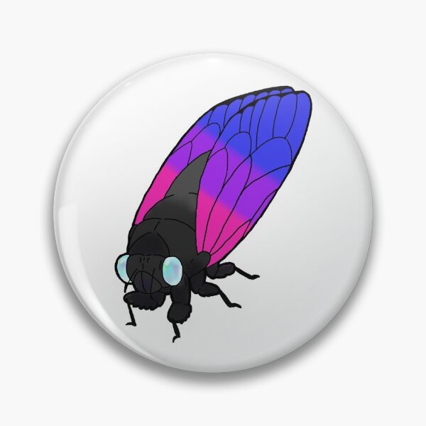 Item preview, Bisexual Cicada designed and sold by PodPeopleArt.