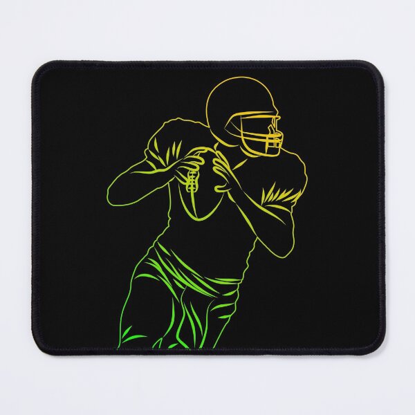 Item preview, Yellow Green Football Player Hold Football designed and sold by Vasabi88.