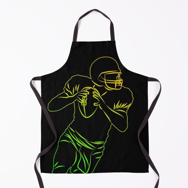 Item preview, Yellow Green Football Player Hold Football designed and sold by Vasabi88.