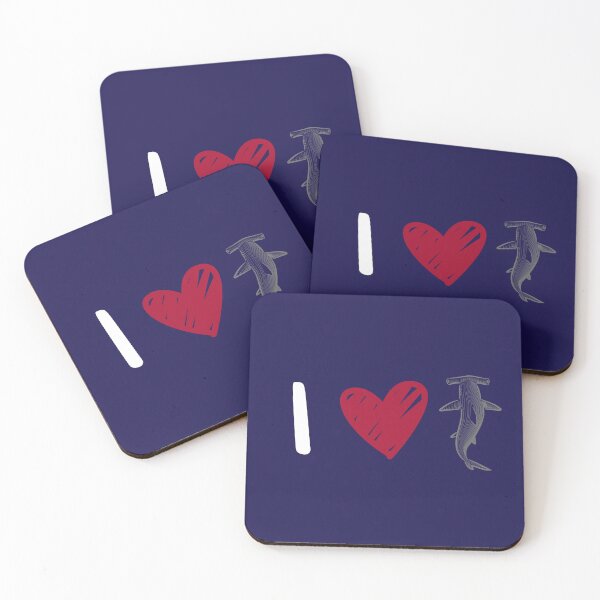 Item preview, I Heart Sharks - Navy Blue designed and sold by sharkychele.