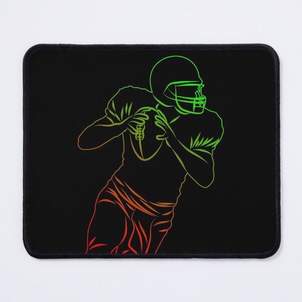 Item preview, Green Red Football Player Hold Football designed and sold by Vasabi88.