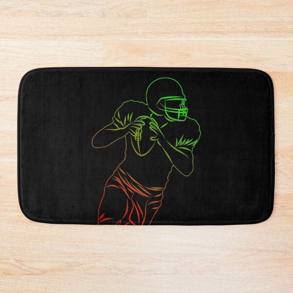 Item preview, Green Red Football Player Hold Football designed and sold by Vasabi88.