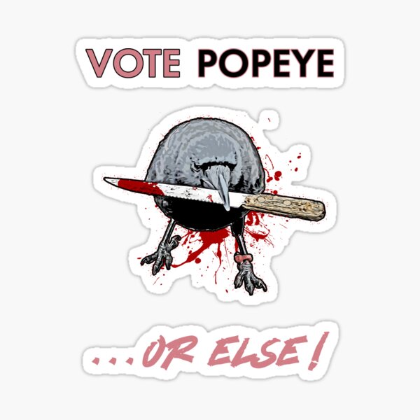 A Murderin' Crow Sticker