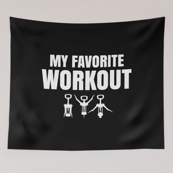 Item preview, My Favorite Workout Funny Wine Lover , Womens Exercise, Drinking Drinker Party,  Popping the Cork designed and sold by Merchking1.
