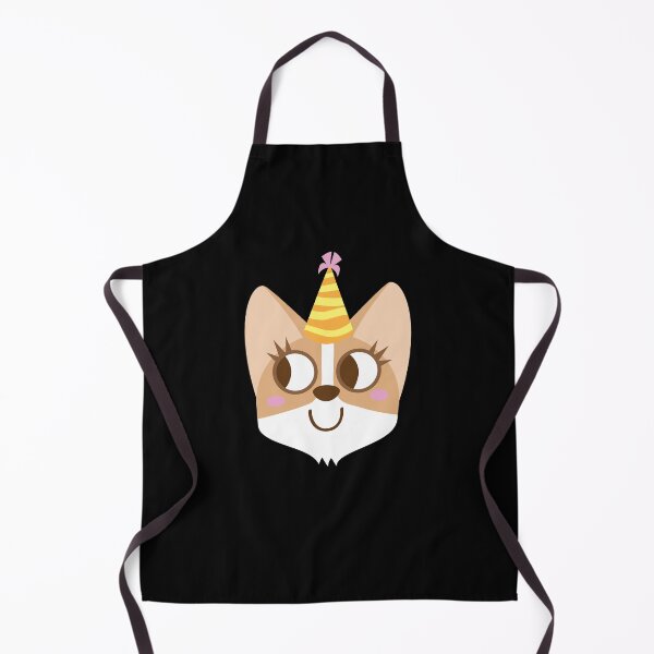 Item preview, Corgi dog face in a party hat designed and sold by jazzydevil.