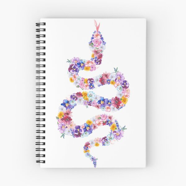 Item preview, Watercolor Floral Snake designed and sold by RaineLight.