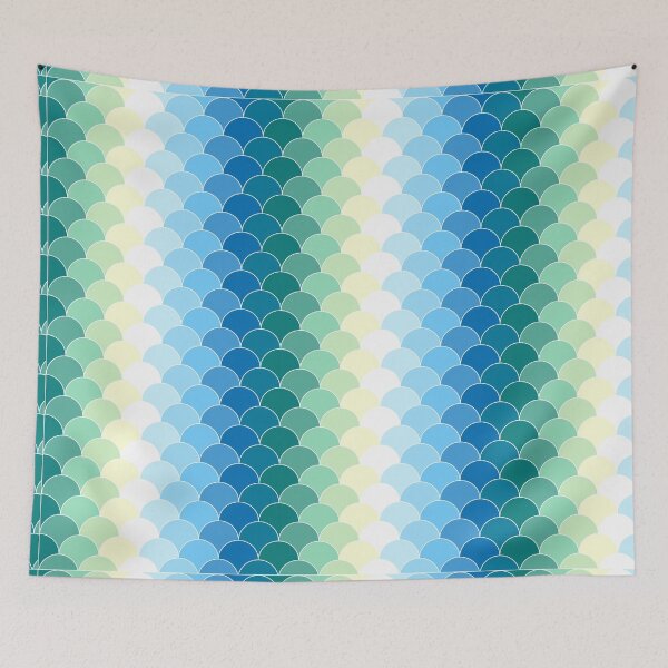 Item preview, Colorful Japanese  Seigaiha  designed and sold by artistium.