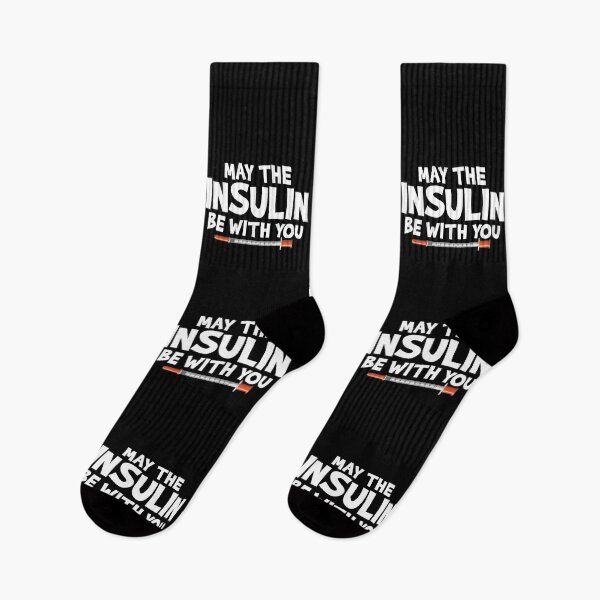 Item preview, Diabetes Awareness, May The Insulin Be With You, Funny Diabetic designed and sold by Merchking1.