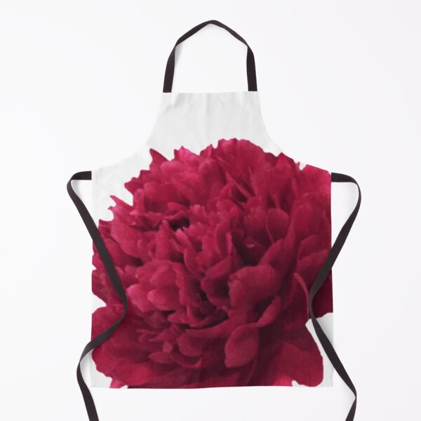 Item preview, Scarlet Peony In Full Bloom Close-up on White Background designed and sold by InalterataArt.