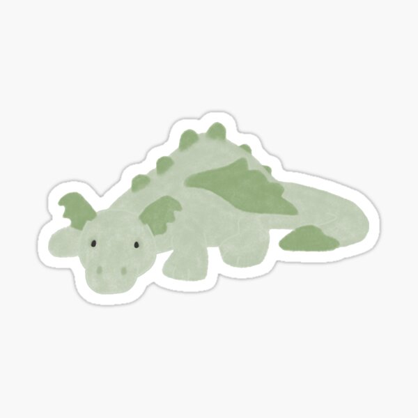 jellycat dexter dragon sage green Sticker