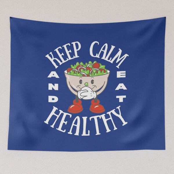 Item preview, Keep Calm And Eat Healthy | Healthy Living Sayings designed and sold by thecooltable.