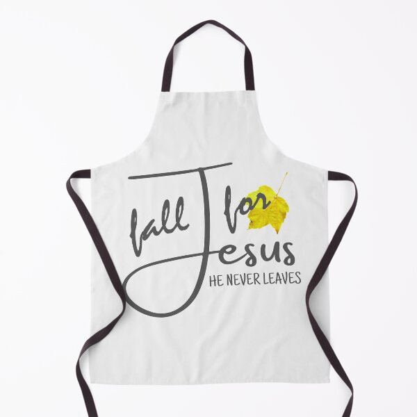 Item preview, Fall For Jesus He Never Leaves - Uplifting Religious Quotes designed and sold by ViewerEqualsPhoton.